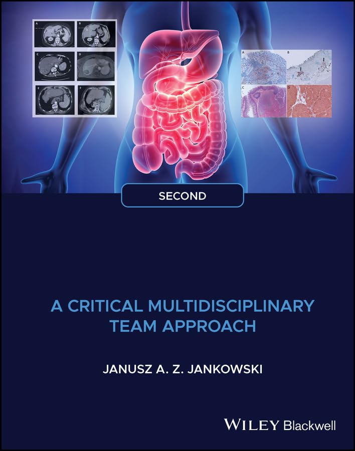 Book cover featuring a glowing digestive system and medical scans.