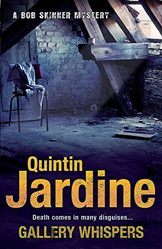 Book cover with a shadowy attic scene and large yellow text.
