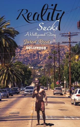 Book cover with a man standing on a Hollywood street, mountains in background.