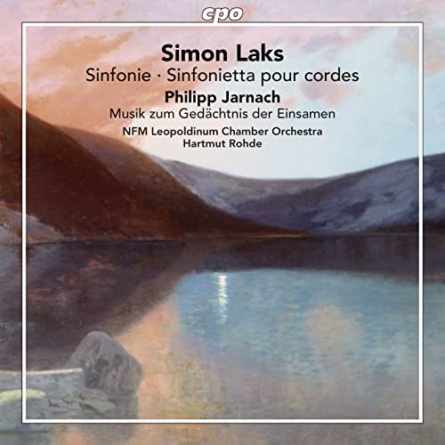 CD cover with a landscape painting of a lake and mountains.