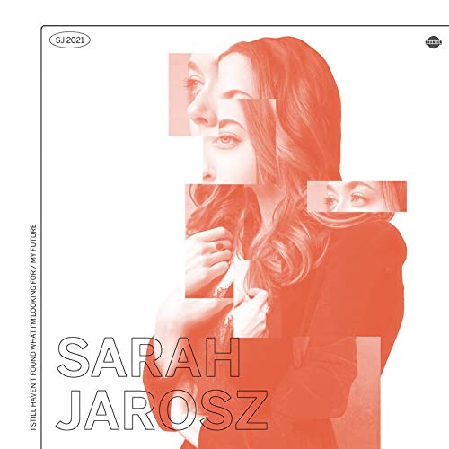 Album cover for Sarah Jarosz’s “I Still Haven’t Found” with fragmented portrait.