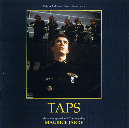 CD cover for "Taps" soundtrack by Maurice Jarre, featuring a military portrait.