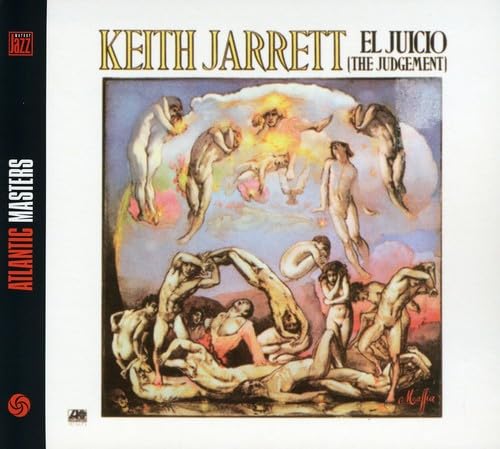 Album cover for Keith Jarrett’s “El Juicio” featuring figures in a swirling composition.