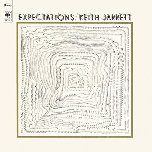 Keith Jarrett’s “Expectations” CD cover: abstract, layered square drawing.