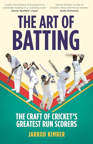 Book cover featuring cricketers in action, titled “The Art of Batting.”