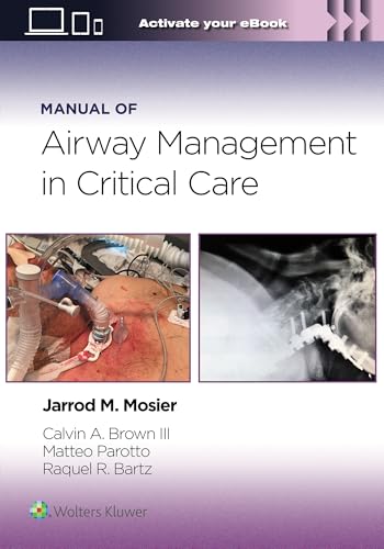 Book cover: "Manual of Airway Management in Critical Care" with medical images.