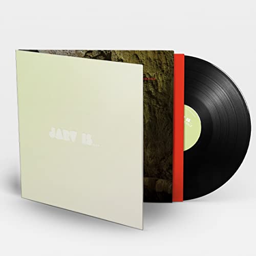 Jarv Is vinyl record with pale cover and dark record.