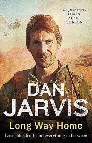 Book cover featuring Dan Jarvis in military uniform against a desert background with helicopters.