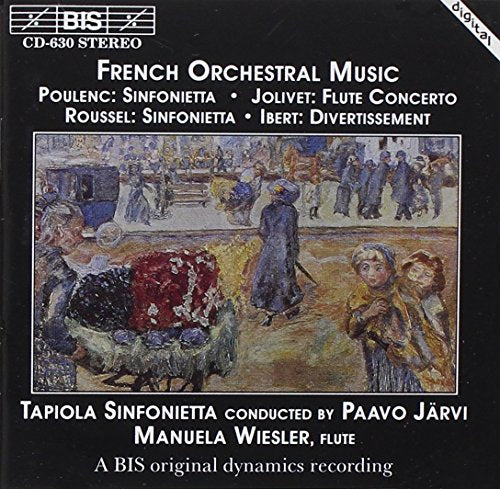 CD cover for French orchestral music by Poulenc, Roussel, and others.