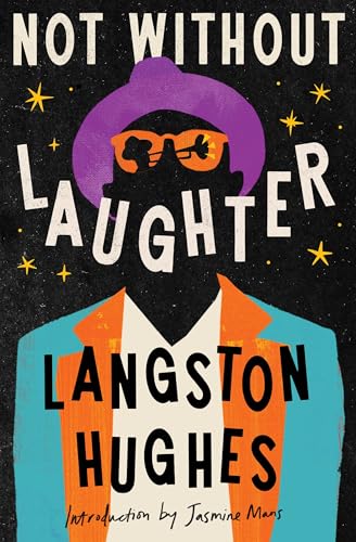 Book cover: "Not Without Laughter" by Langston Hughes, illustrated portrait.