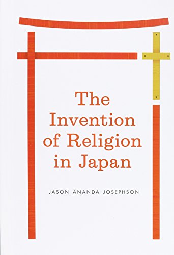 Book cover: "The Invention of Religion in Japan" with red and yellow accents.