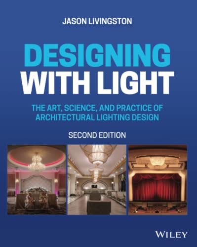 Book cover for “Designing with Light,” featuring interior lighting examples.
