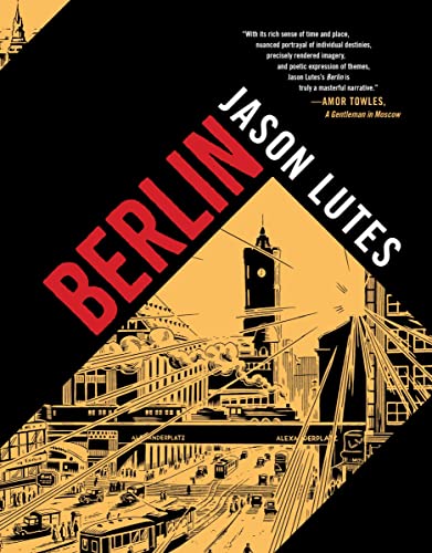 Book cover for "Berlin" by Jason Lutes, featuring a city skyline.