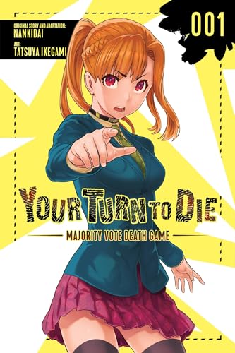 Manga cover featuring a young woman pointing forward with determined expression.