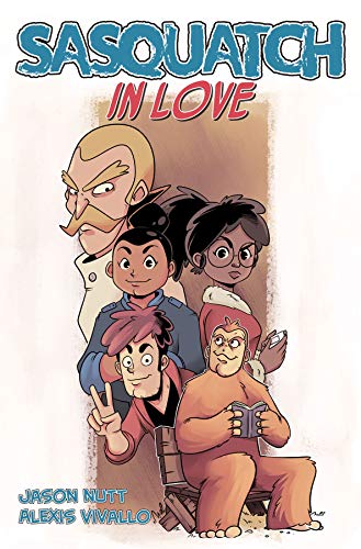 Comic cover featuring diverse characters and a large, furry Sasquatch.