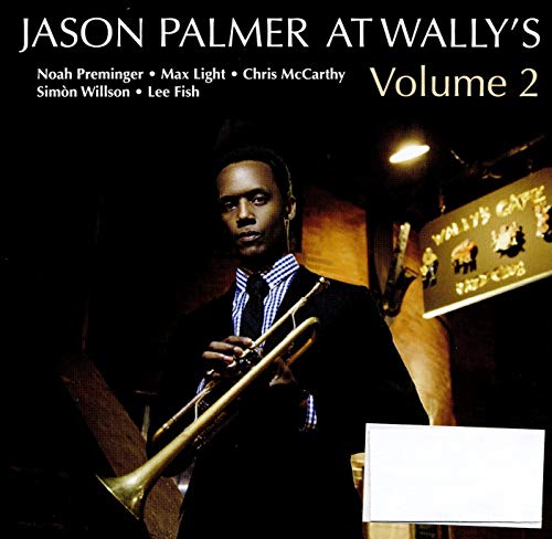 CD cover featuring trombonist Jason Palmer in a dimly lit club.