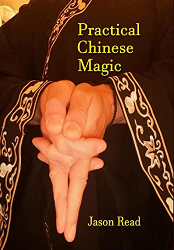 Book cover: hands in a mystical gesture, title "Practical Chinese Magic".