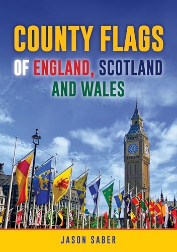 Book cover featuring county flags and a backdrop of Big Ben.