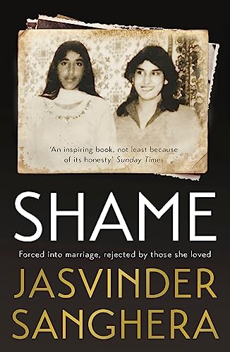 Book cover: "Shame" featuring two vintage portraits of a young woman.