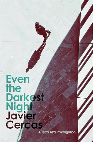A person walks on a tiled surface, casting a long shadow, with book title text.