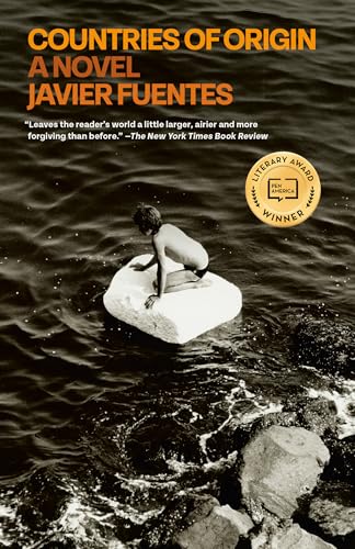 Book cover: "Countries of Origin" by Javier Fuentes, showing a boy on ice.