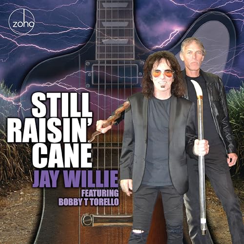CD cover for Jay Willie’s “Still Raisin’ Cane” featuring two musicians.