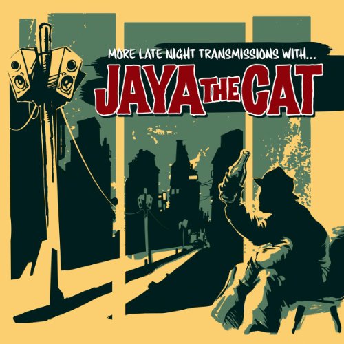 Album cover for Jaya The Cat, featuring a stylized cityscape and figures.