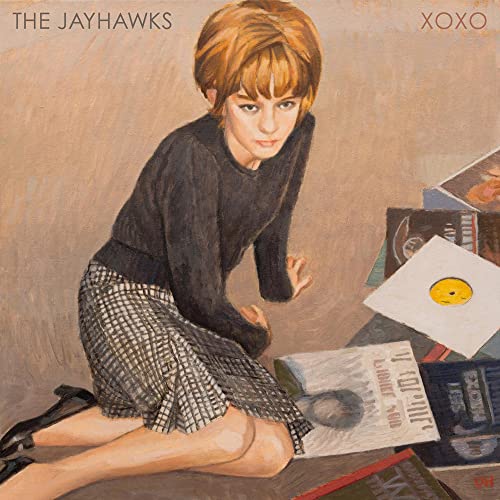 Album cover for The Jayhawks’ “Xoxo” featuring painted portrait of a woman.