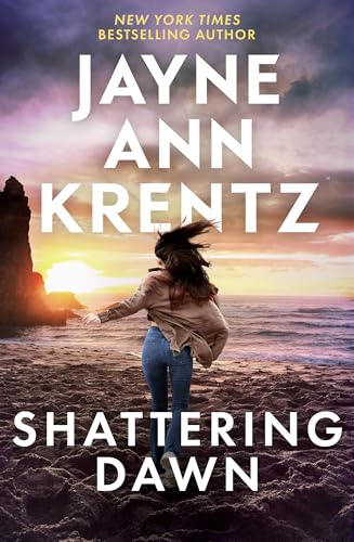 Book cover: woman running towards sunrise on a rocky beach.