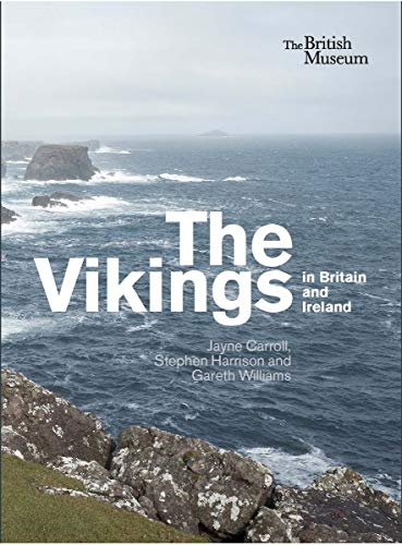 Book cover: “The Vikings in Britain and Ireland” with coastal scene.