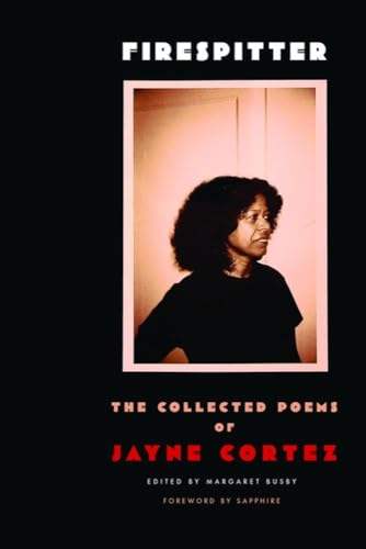 Book cover featuring a portrait of Jayne Cortez, author of "Firespitter".