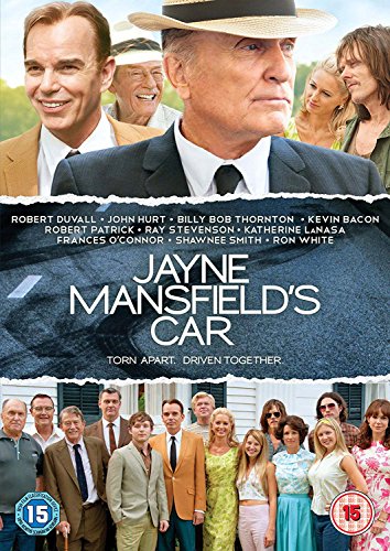 DVD cover for “Jayne Mansfield’s Car” featuring portraits and a family group.