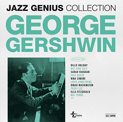 George Gershwin vinyl record cover with portrait and artist list.
