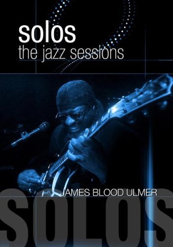 James Blood Ulmer playing guitar on DVD cover, dark blue tones.