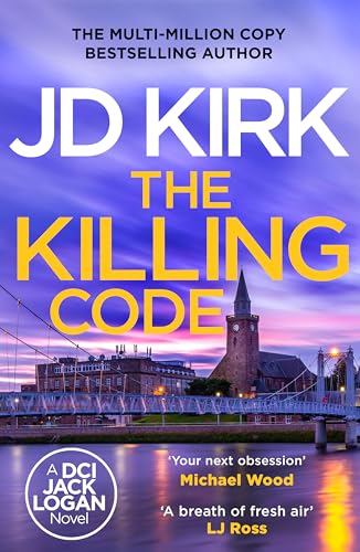 Book cover for The Killing Code by JD Kirk featuring a bridge and church.