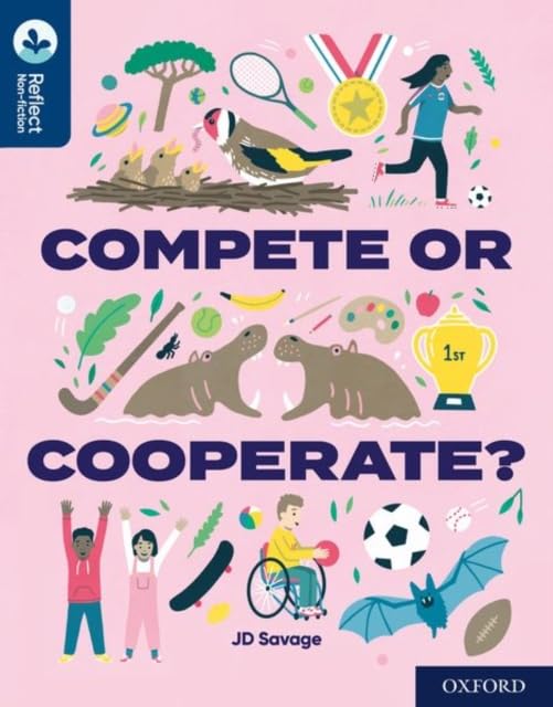 Book cover with illustrations of sports, animals, and children.