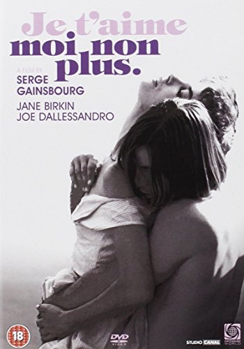 DVD cover for "Je t'aime... moi non plus" featuring a couple embracing.