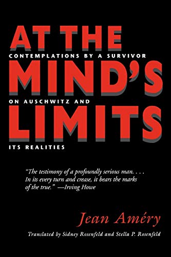 Book cover with red title text on black background, authored by Jean Améry.