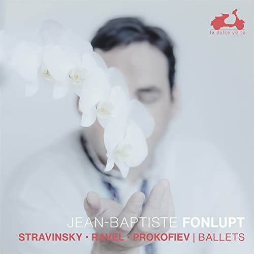 CD cover featuring a man holding white orchids, with text details.
