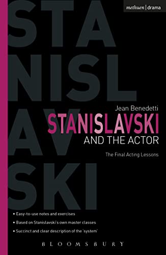 Book cover: “Stanislavski And The Actor” in large, bold, grey text on black.