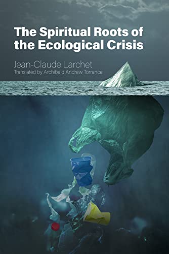 Book cover with text and an image of plastic pollution underwater.