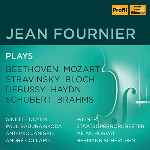 CD cover for Jean Fournier Edition featuring composers and a violin.