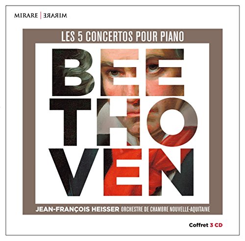 CD cover for Beethoven’s 5 Piano Concertos by Jean-François Heisser.
