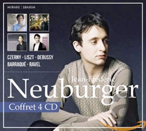CD cover featuring pianist Jean-Frédéric Neuburger, with composer names listed.