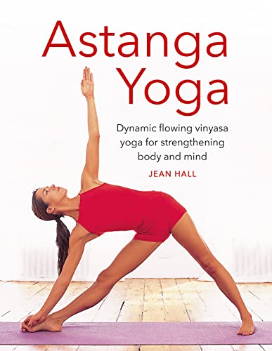 Book cover featuring a woman in a red yoga suit performing a side stretch.