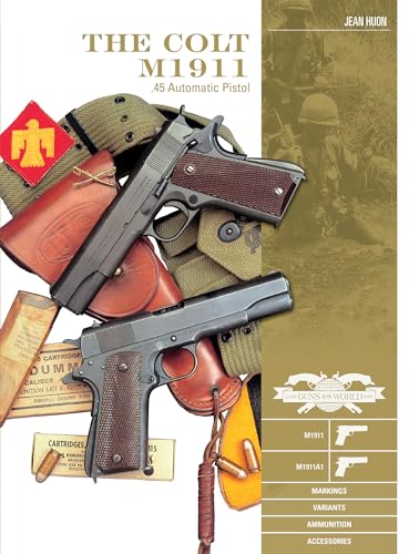 Book cover featuring two Colt M1911 .45 automatic pistols and accessories.