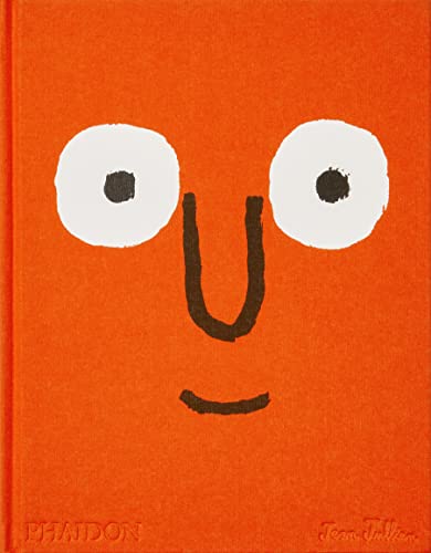 Orange book cover with a simple, cartoonish face illustration.