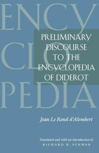 Book cover: “Preliminary Discourse to the Encyclopedia of Diderot” by d’Alembert.