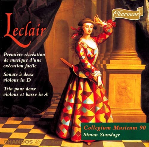 CD cover for Leclair's chamber works featuring a woman in historical dress.