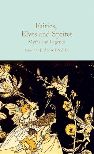 Book cover depicting whimsical illustrations of fairies, elves, and sprites.